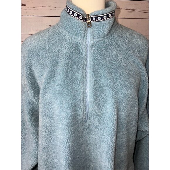 Title Nine Sports Half Zip Sherp Fleece Sweatshirt‎ Shacket XL Extra Large Teddy - Picture 5 of 10
